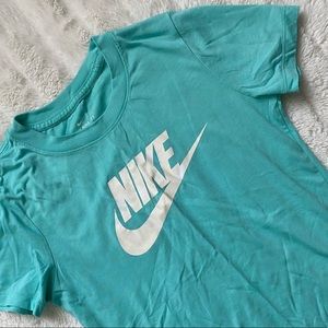 EUC Nike “The Nike Tee” Aqua Top